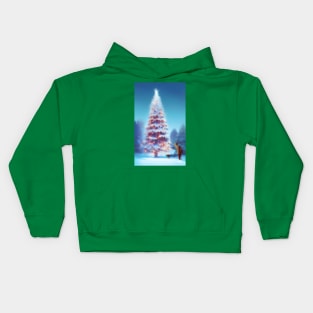 A Decorative Christmas Tree Kids Hoodie